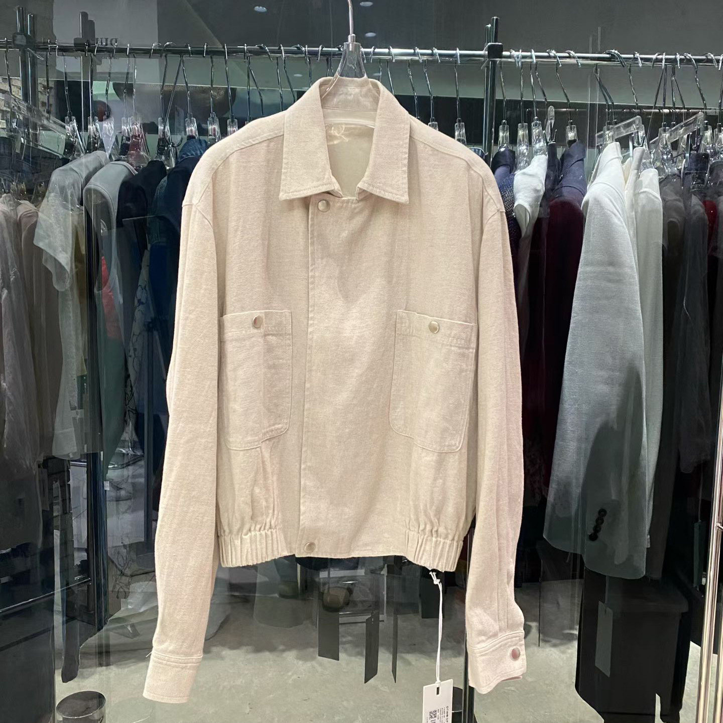 2026春盐系工装风亚麻翻领短外套女宽松休闲夹克上衣外贸出口订单,女装/女士精品,短外套,淘宝优惠券,粉丝福利购,淘宝优惠卷