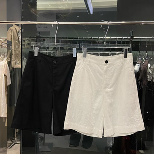 2026新极简风高腰休闲短裤女夏宽松显瘦五分裤百搭舒适小个子出口