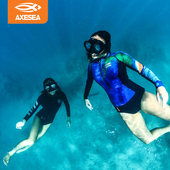 湿衣女环保水基氯丁橡胶CR防寒冲浪服潜水服 Wetsuit AXESEA 2mm