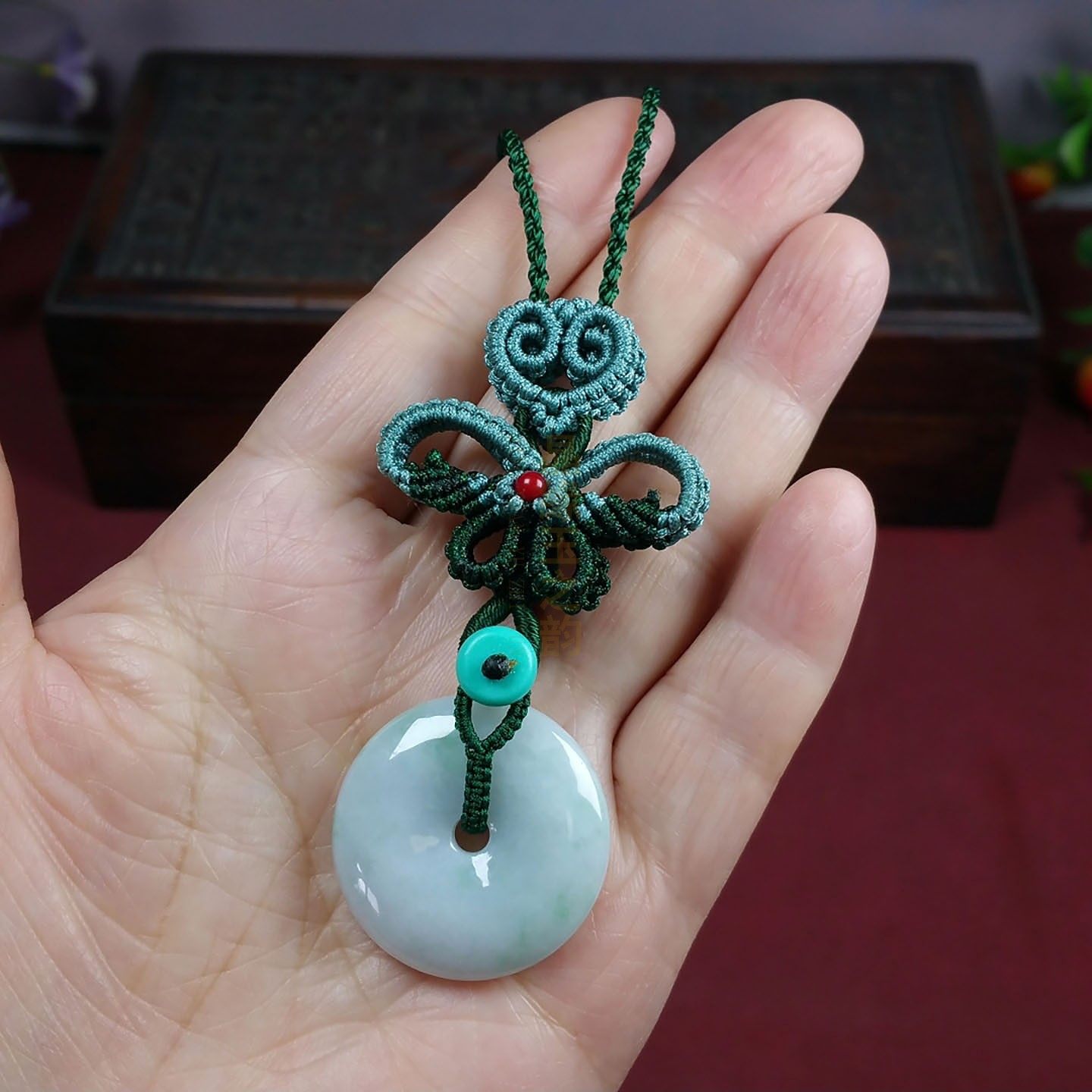 晶缘玉之韵原创手工精编款XLMYL117天然翡翠平安扣吊坠项链毛衣链,珠宝/钻石/翡翠,颈饰,淘宝优惠券,粉丝福利购,淘宝优惠卷