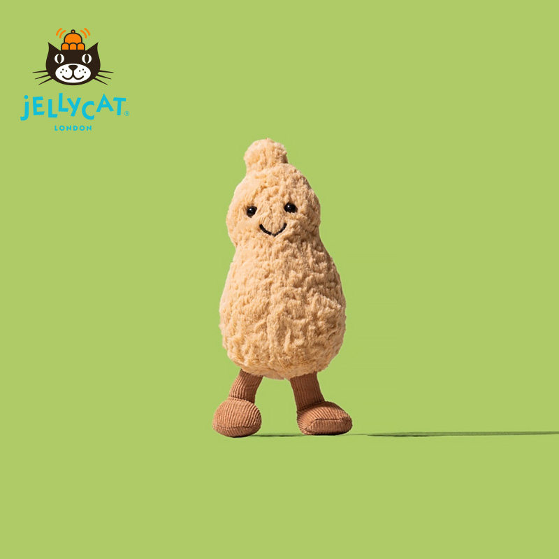 Jellycat趣味花生毛绒玩具安抚玩偶柔软公仔可爱娃娃生日新婚礼物