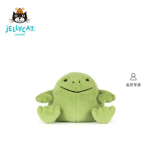 英国Jellycat微笑里奇雨蛙绿色青蛙毛绒玩偶公仔娃娃玩具礼物