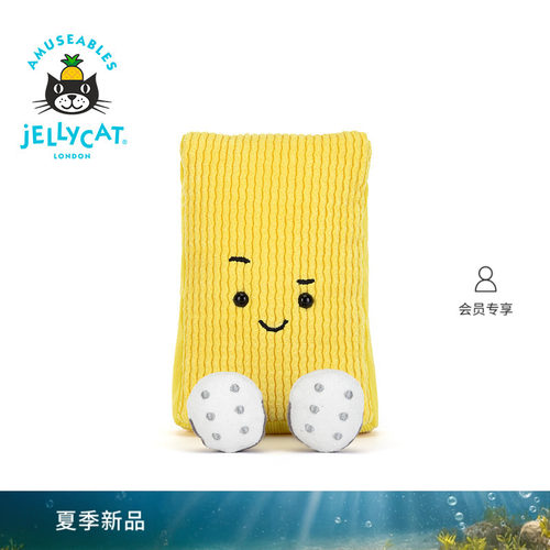 英国Jellycat趣味运动沃尼黄牌毛绒玩偶公仔娃娃礼物2026春夏新品