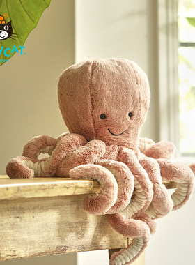 Jellycat奥德儿章鱼毛绒玩具