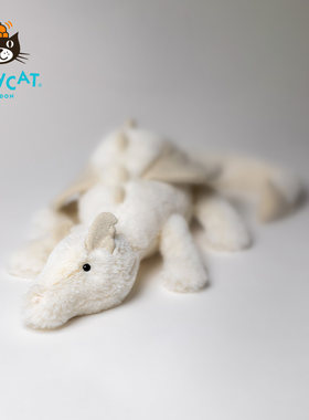 Jellycat雪龙白色带翅膀玩偶