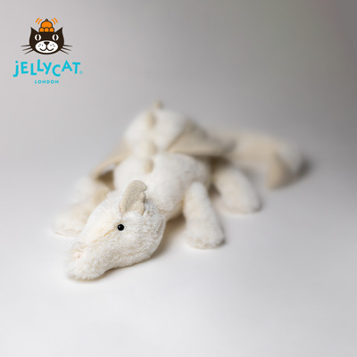 Jellycat雪龙白色带翅膀玩偶
