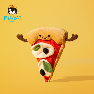 英国Jellycat趣味披萨毛绒玩具安抚玩偶柔软公仔可爱娃娃生日礼物