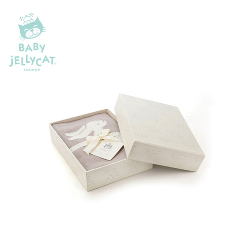 英国Jellycat害羞米色邦尼兔盖毯婴儿安抚柔软陪伴宝宝礼物毛毯