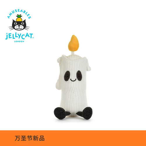 英国Jellycat趣味弗利克蒂蜡烛毛绒玩偶娃娃礼物2026万圣节新品