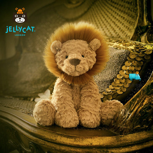 Jellycat波浪毛狮子毛绒玩具