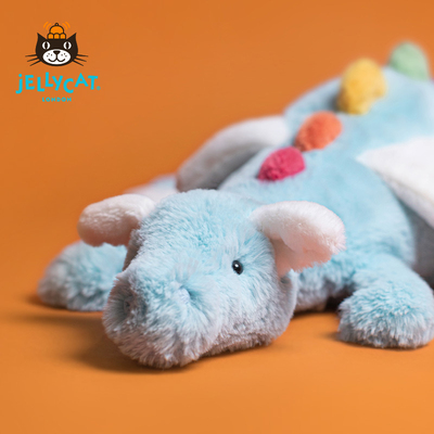 英国Jellycat天空色龙毛绒玩具安抚玩偶儿童公仔娃娃陪伴生日礼物