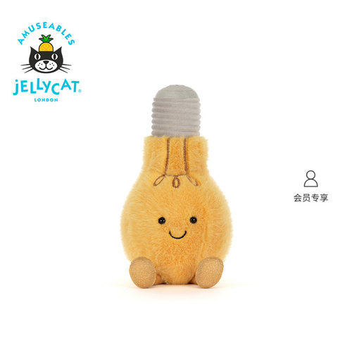 英国Jellycat趣味灯泡毛绒玩偶娃娃公仔玩具礼物送礼