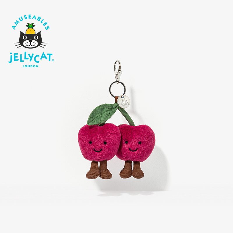 英国Jellycat趣味樱桃包包挂饰挂件钥匙扣毛绒玩偶玩具生日礼物图片