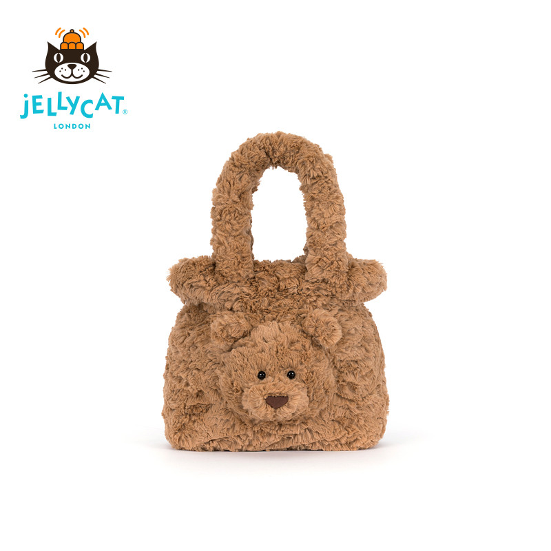 英国Jellycat巴塞罗熊手提包毛绒小熊玩偶包包礼物2026秋冬新品图片