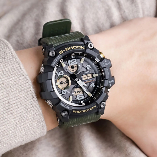 正品Casio卡西欧G-Shock小泥王二代太阳能六局电波多功能男士手表
