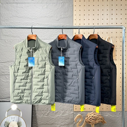 600高蓬松90鸭绒男保暖羽绒马甲