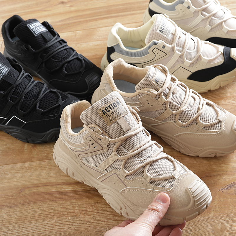 外贸工厂尾货春夏男士户外网布透气防滑耐磨休闲跑步鞋运动登山鞋