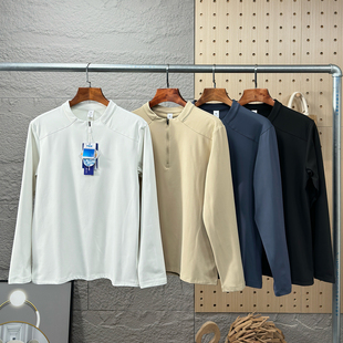 半拉链运动速干卫衣长袖 秋冬男女情侣款 T恤 7A抗菌科技 大厂订单
