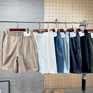 短裤 小尤U家 高弹力速干运动松紧腰直筒五分裤 EX吸湿排汗男士 DRY