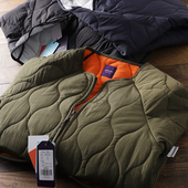 无领内胆棉衣百搭工装 重磅推荐 科技绗棉日系复古男女情侣款 外套