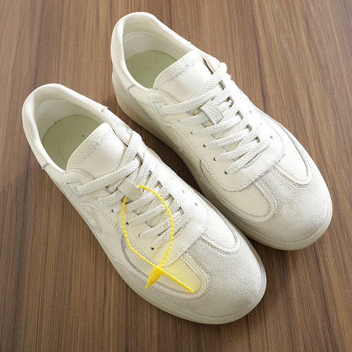 头层牛皮新款潮流小白鞋休闲板鞋