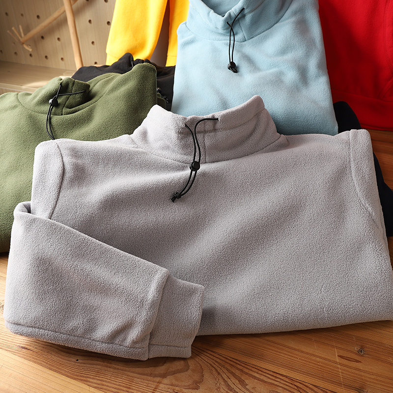 男2022秋季摇粒绒立领卫衣套头衫