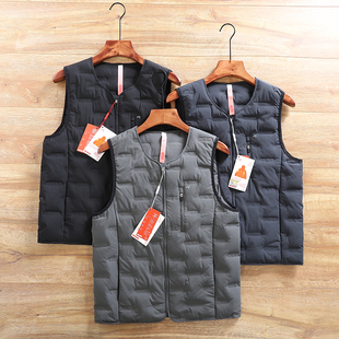 轻便保暖 鹅绒服男户外休闲羽绒服内胆背心 AIR无缝轻量防风防水