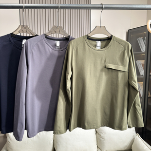 春秋男士 3D立裁 户外运动快干打底衫 长袖 抗菌除臭 T恤衫 吸湿排汗