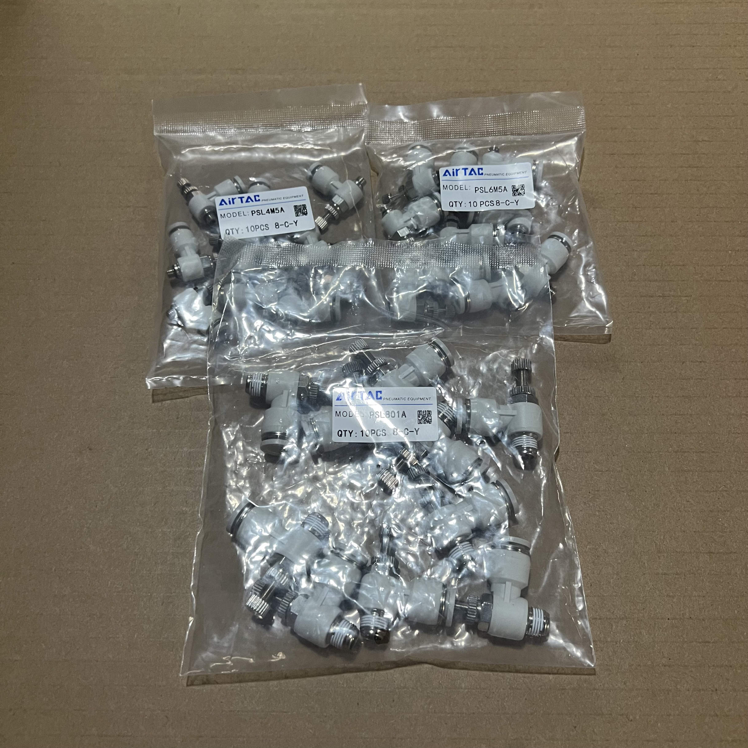 亚德客节流阀PSL6M5A601A602A603限出型节流阀亚德客调速气动接头