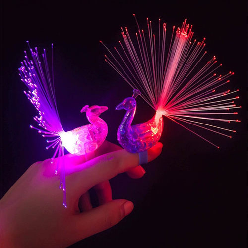 儿童发光玩具夜光孔雀闪灯