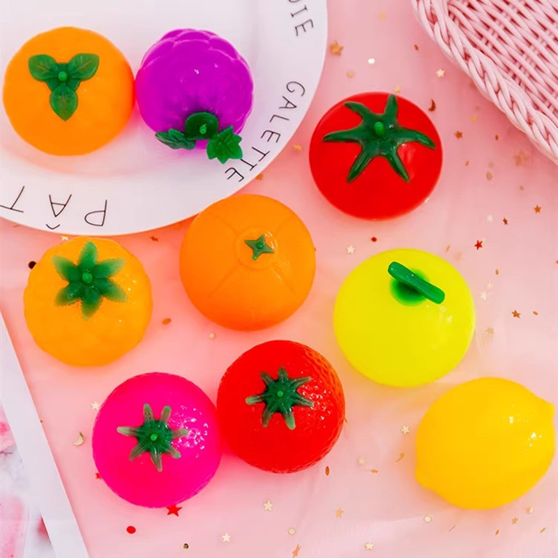 解压捏捏乐玩具爆款西瓜发泄水果水球整蛊儿童减压神器双蛋黄玩具