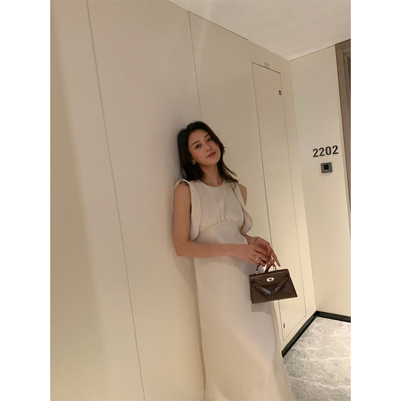 无袖高腰缪斯裙连衣裙缪斯女神