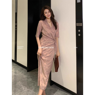 19姆米茶歇裙蚕丝连衣裙子7002 一片式 Garbociaga龍喜儿 莫奈色系