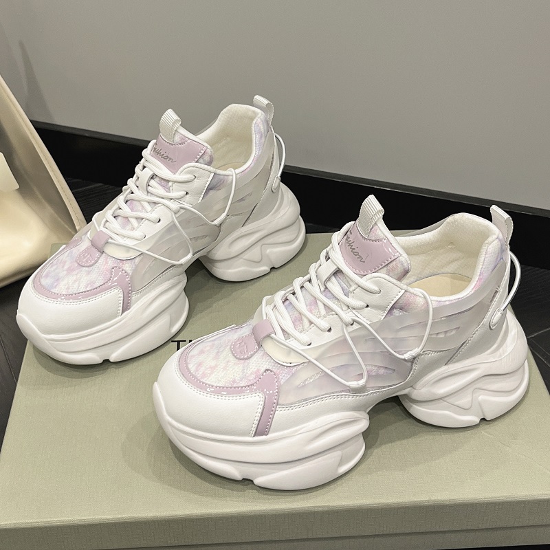 厚底老爹鞋女春夏休闲百搭小白鞋
