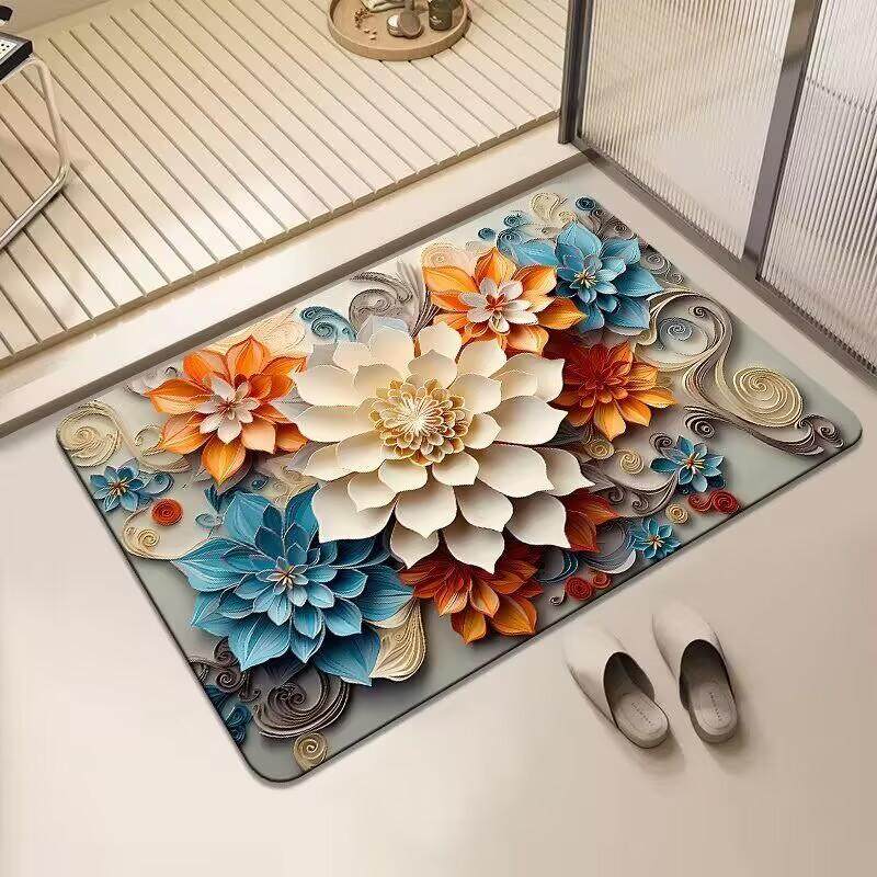 硅藻泥吸水地垫浴室卫生间门口进门入户防滑脚垫子洗手间厕所地毯,居家布艺,入户地垫,淘宝优惠券,粉丝福利购,淘宝优惠卷