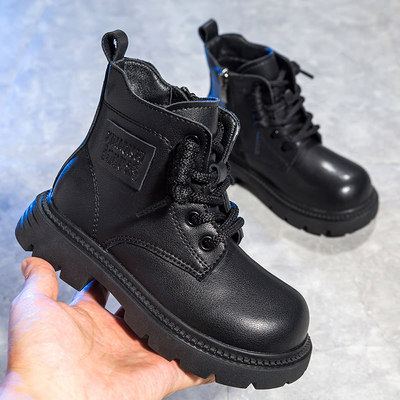 嘻哈骑士加绒马丁靴儿童秋冬