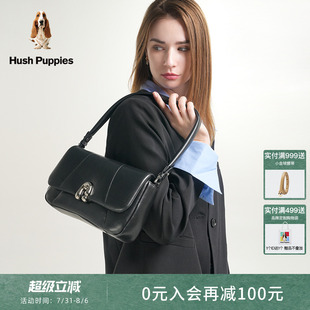 单肩包女时尚 暇步士女包新款 潮流轻奢羊皮腋下包斜挎包通勤小方包