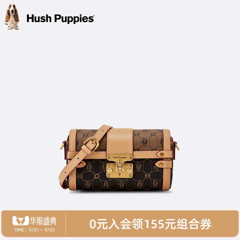 暇步士女包单肩斜挎圆筒包包图片