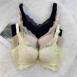 爆兜兜内衣无钢圈云感棉舒适聚拢侧收副乳上托中厚B杯女文胸9258