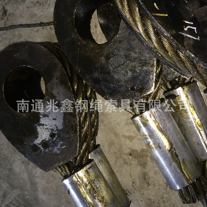 压制钢丝绳索具带重型套环 插编钢丝绳 品质优良 可定制