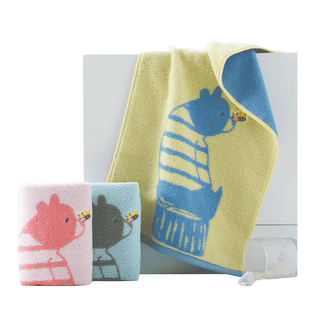 金号毛巾纯棉A类云柔无捻纱工艺面巾卡通绣花全棉洗脸巾洗澡巾