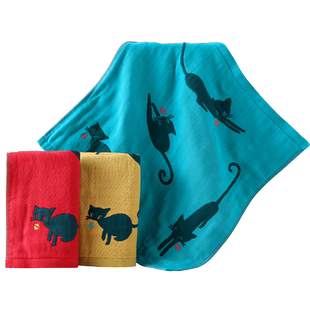 金号方巾纯棉小毛巾全棉多层纱布面巾洗脸巾擦手巾易洗易干