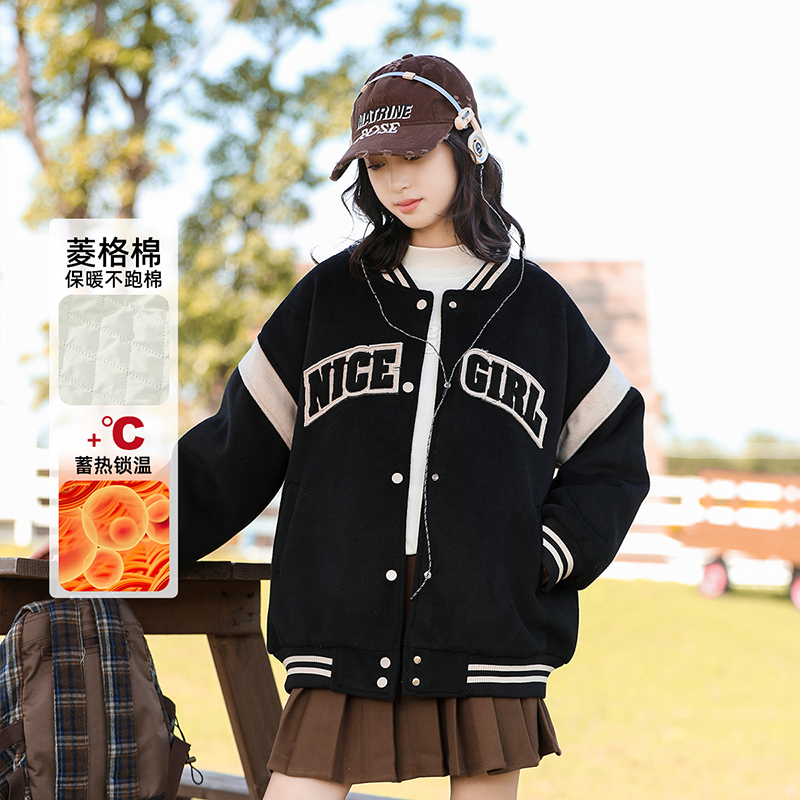 女童外套秋冬款2024新款