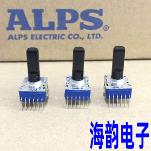 日本ALPS RK12型B10K/20K/B50K单排6脚双联调音台音量调节电位器