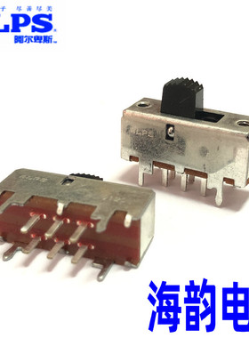 ALPS SSSB直滑式拨动开关咪宝话筒开关双排6脚2档功放机信号切换