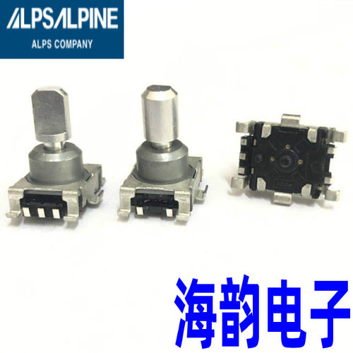 日本ALPS贴片型EC11汽车导航音量数字脉冲编码器带按键开关30定位