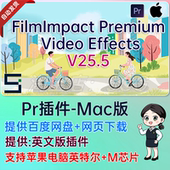 Effects Mac版 插件 Premium Video 93个PR转场FL插件 FilmImpact