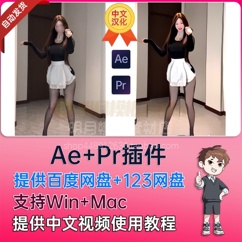 AE/PR插件中文汉化卡通动漫抖音特效风格StyleX v1.0.2.2 Win/Mac