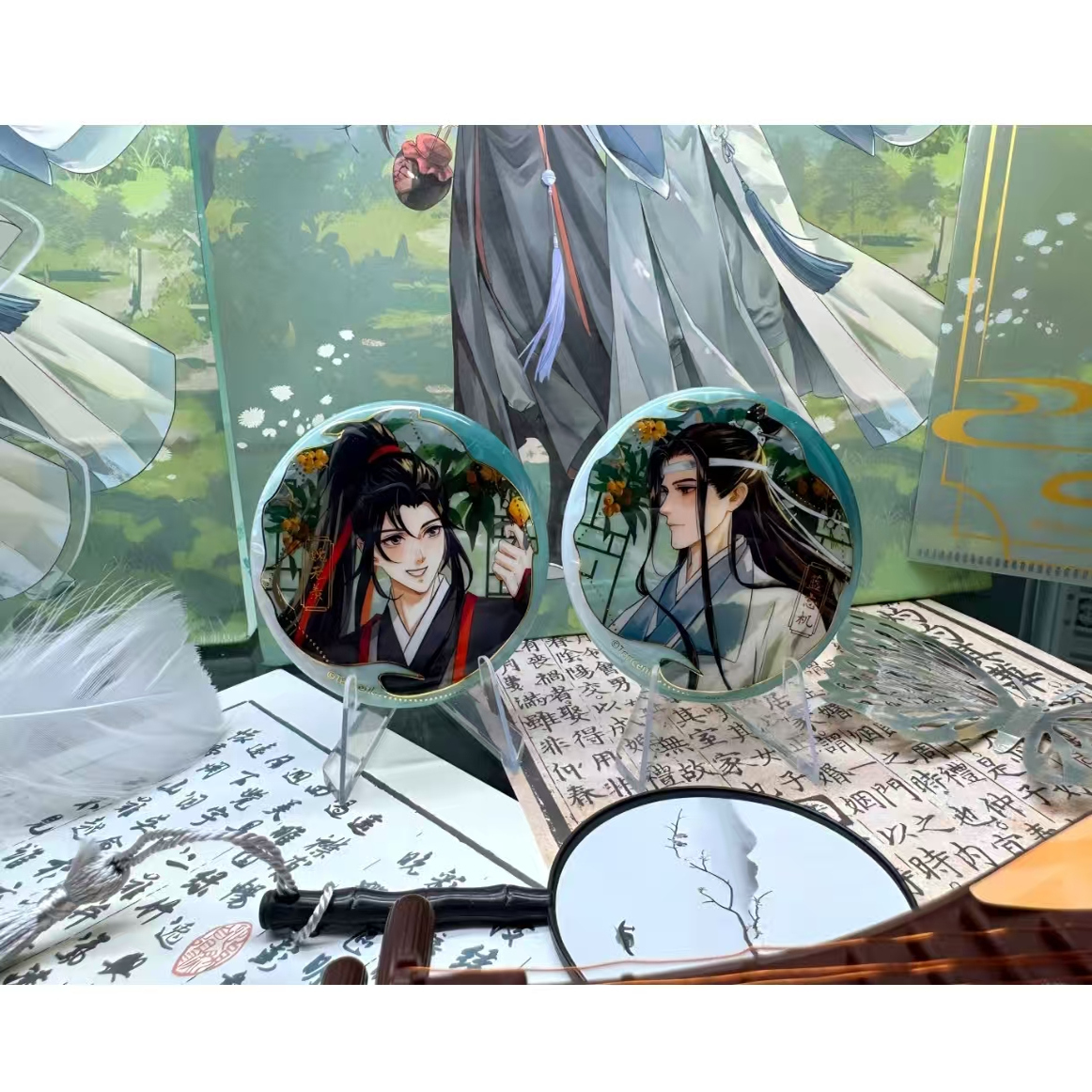 新款魔道祖师魏无恙蓝忘机周边微章吧唧