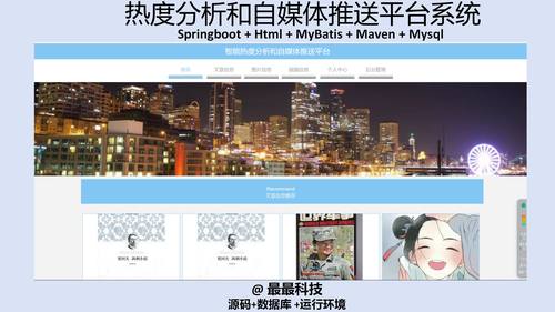 智能热度分析和自媒体推送平台系统 java源码 springboot